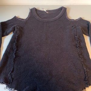 Free people off the shoulder knit sweater- M
